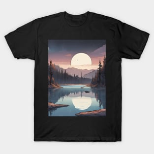 Dusk on the Moonlit Lake T-Shirt